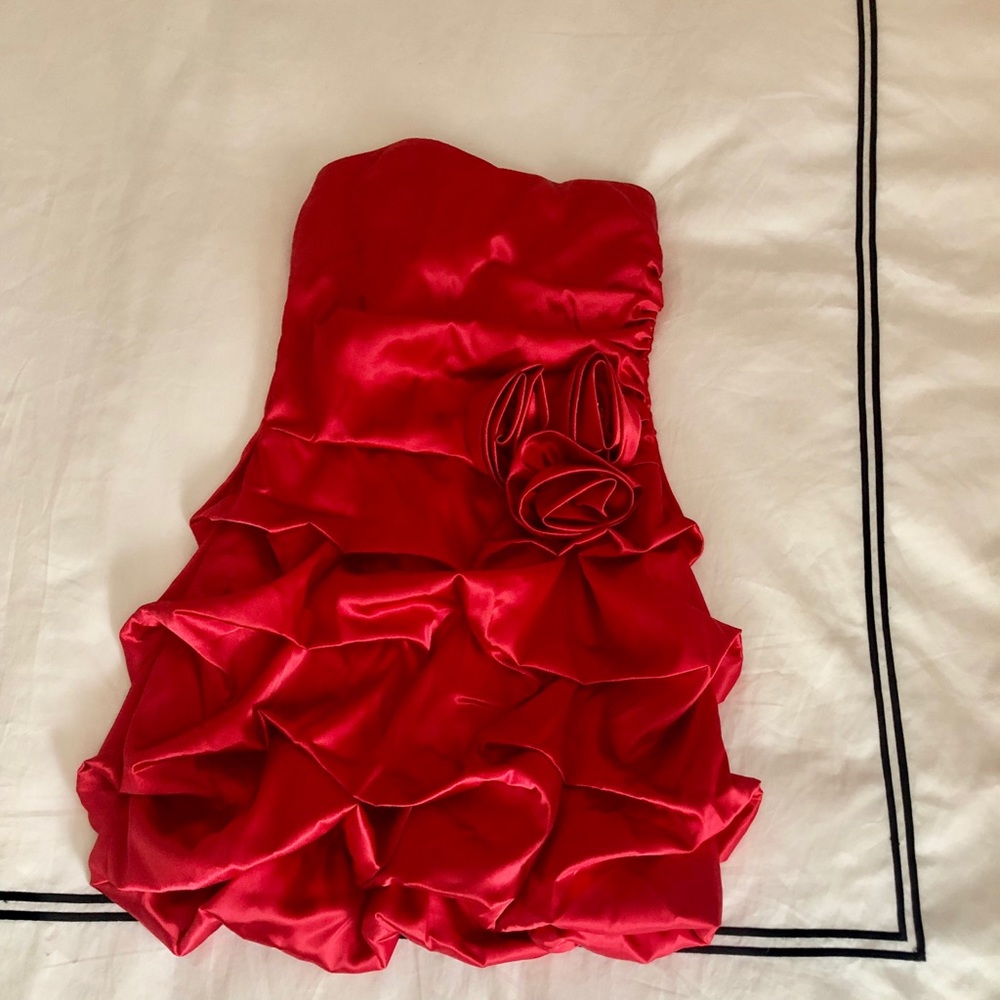 Satin Homecoming Dress